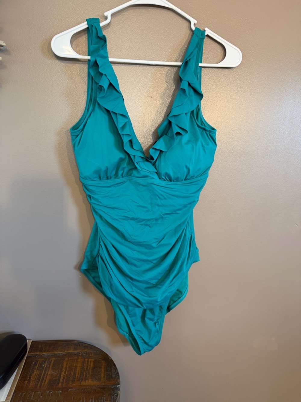 Ralph Lauren one piece swim in teal.